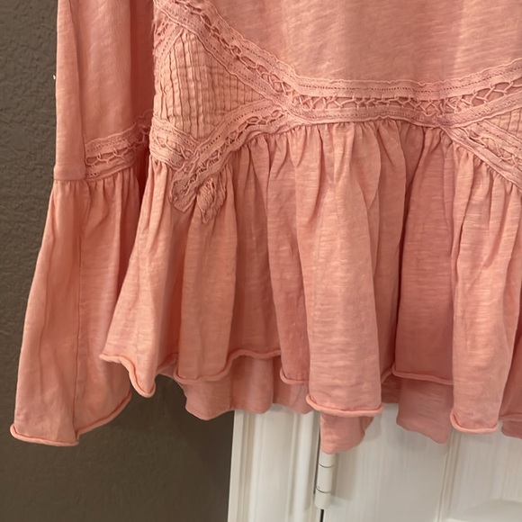 Lucky & Coco Pink Rose Shirt Top Blouse M Medium Short Sleeve NWOT NEW T Shirt - Picture 5 of 9